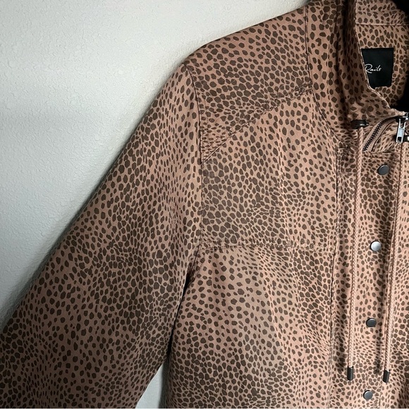 NWOT Rails Tennessee Jacket Tawny Spots Brown Casual Women’s Large - Picture 6 of 14